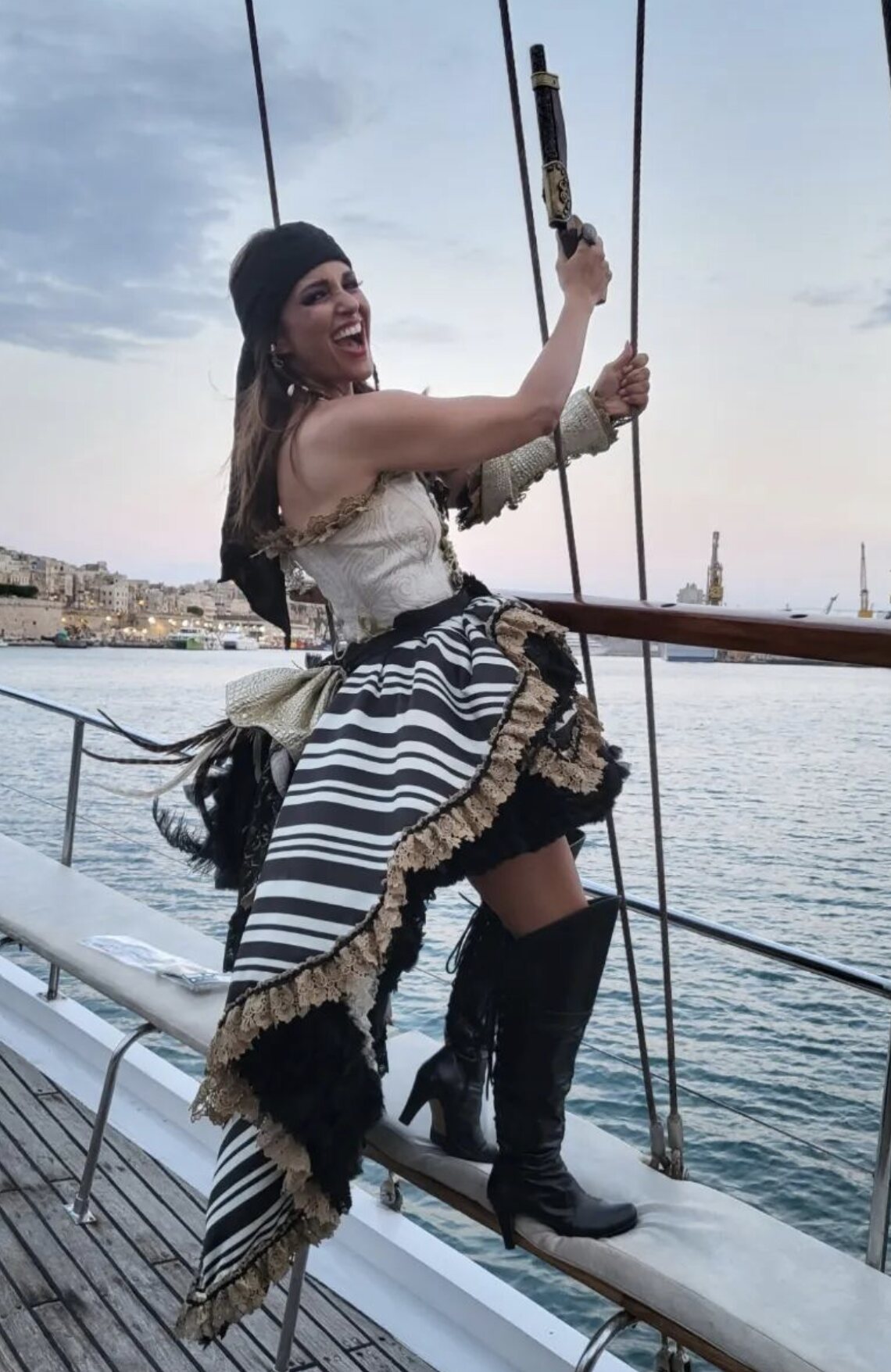 Paula Echevarría disfrazada de pirata/ Foto: Instagram