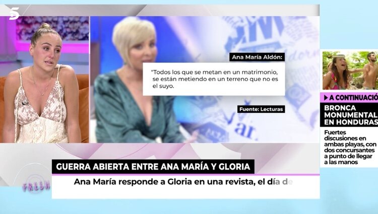 Rocío Flores habla de Ana María Aldón / Foto: Telecinco.es