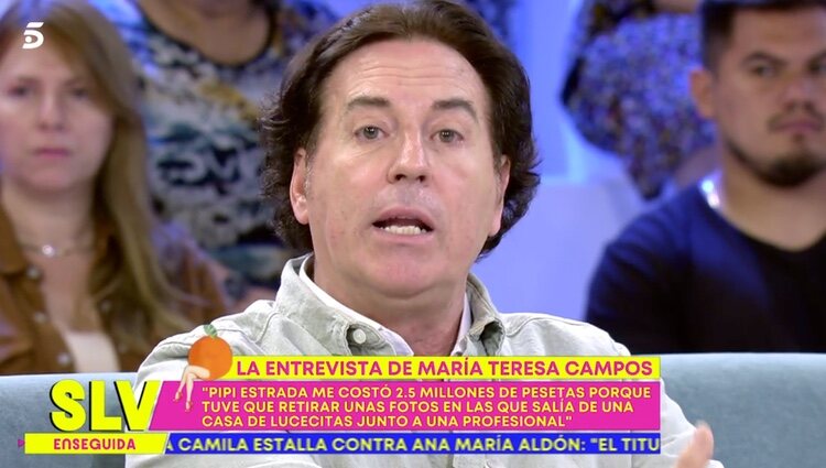 Pipi Estrada contesta a María Teresa Campos en 'Sálvame' / Foto: Telecinco.es