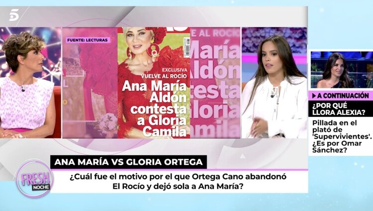 Gloria Camila explica la marcha de su padre del Rocío / Foto: Telecinco.es