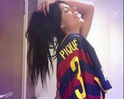Susy Cortez con la camiseta de Piqué/ Foto: Instagram