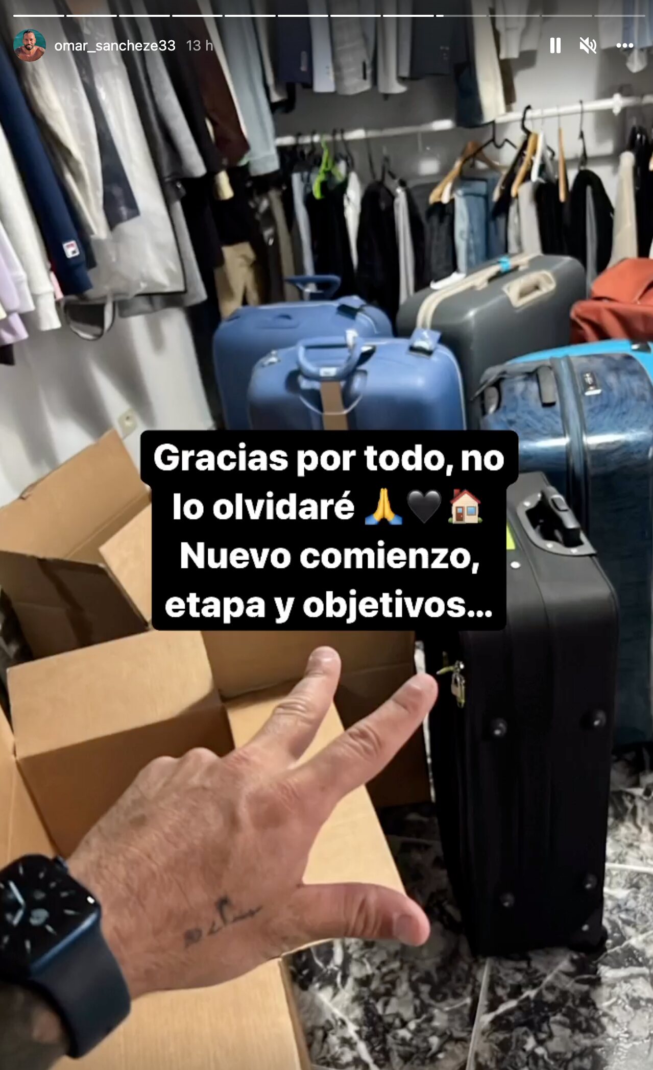 Omar Sánchez cambia de vida | Foto: Instagram