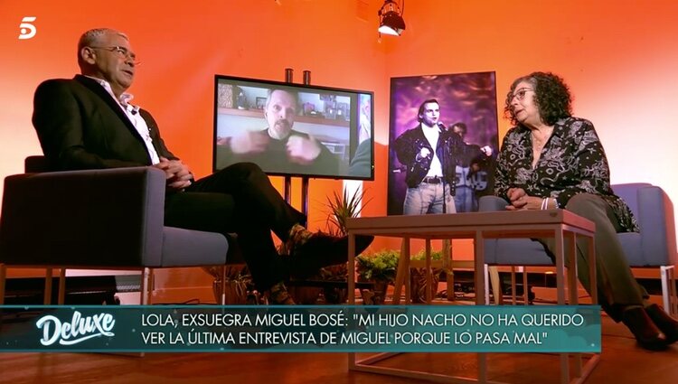 Jorge Javier Vázquez y Lola Medina </p><p>hablando / Foto: Telecinco.es 