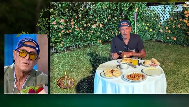 Kiko Matamoros disfruta de su primera comida tras salir de 'SV 2022' | Fuente: telecinco.es