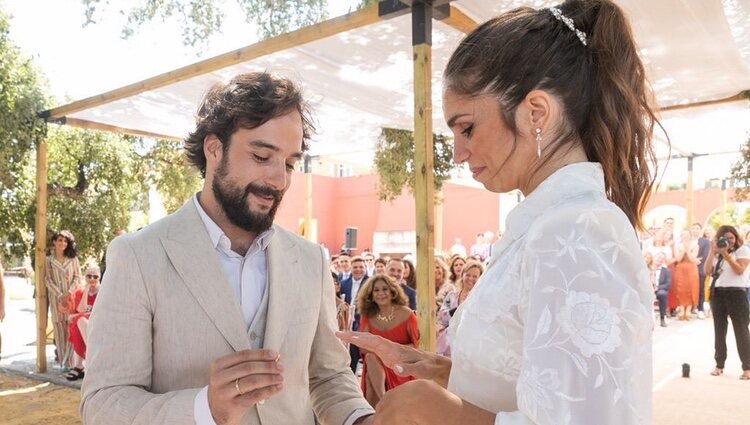 Elena Furiase y Gonzalo Sierra el día de su boda / Foto: Instagram
