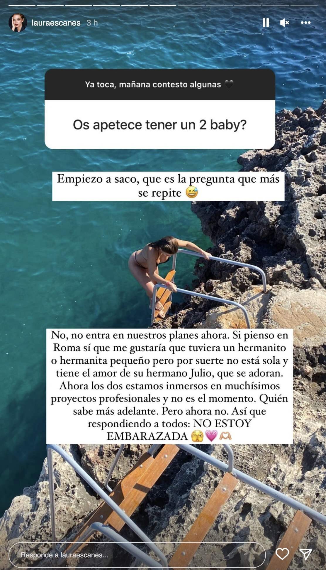Laura Escanes aclara si volverá a ser madre/ Foto: Instagram