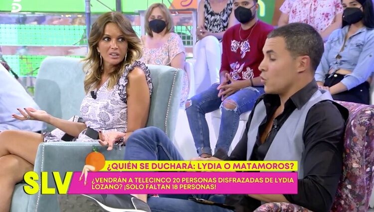 Marta López compartiendo las palabras de Gloria Camila | Foto: Telecinco