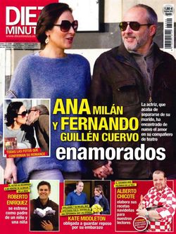 Ana Milán y Fernando Guillén Cuervo en la portada de la revista Diez Minutos