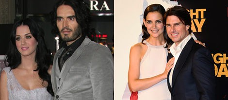 Katy Perry y Russell Brand - Katie Holmes y Tom Cruise