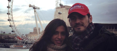 Iker Casillas y Sara Carbonero en el London Eye