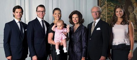 La Familia Real Sueca felicita el año nuevo