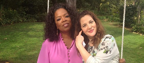 Oprah Winfrey y Drew Barrymore