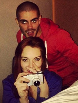 Lindsay Lohan y Max George / Foto:Instagram
