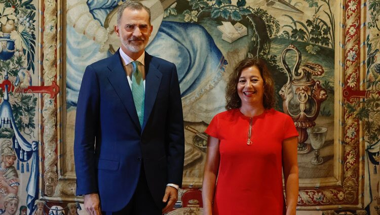 Felipe VI con Francina Armengol, Presidenta de las Illes Balears