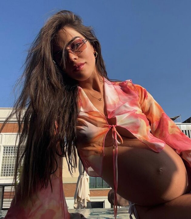 Violeta Mangriñán presumiendo de embarazo/ Foto: Instagram