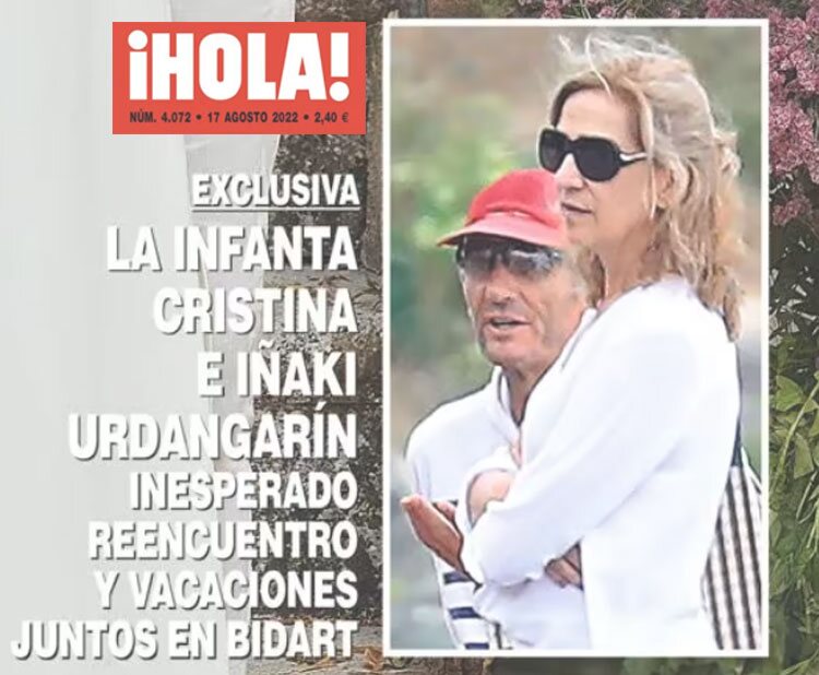 La Infanta Cristina y Urdangarin en ¡Hola!