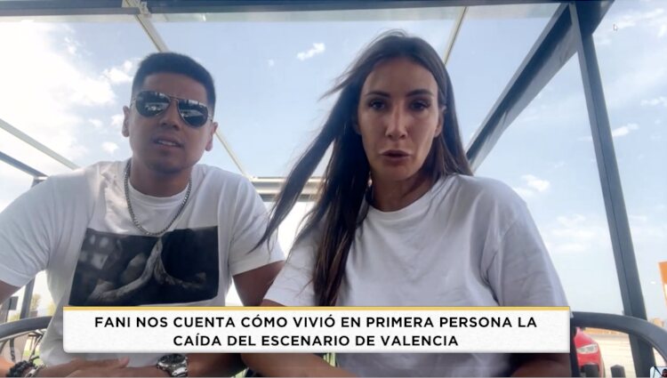 Fani Carbajo y Christofer hablado en directo para 'Socialité' | Foto: Telecinco