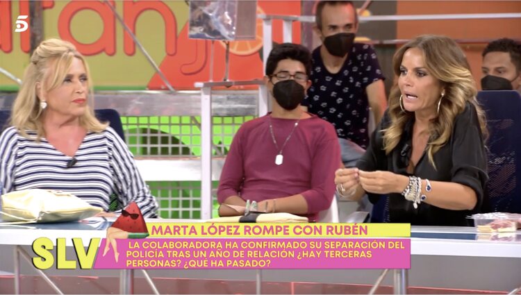 Marta López en el plató de 'Sálvame' | Foto: Telecinco