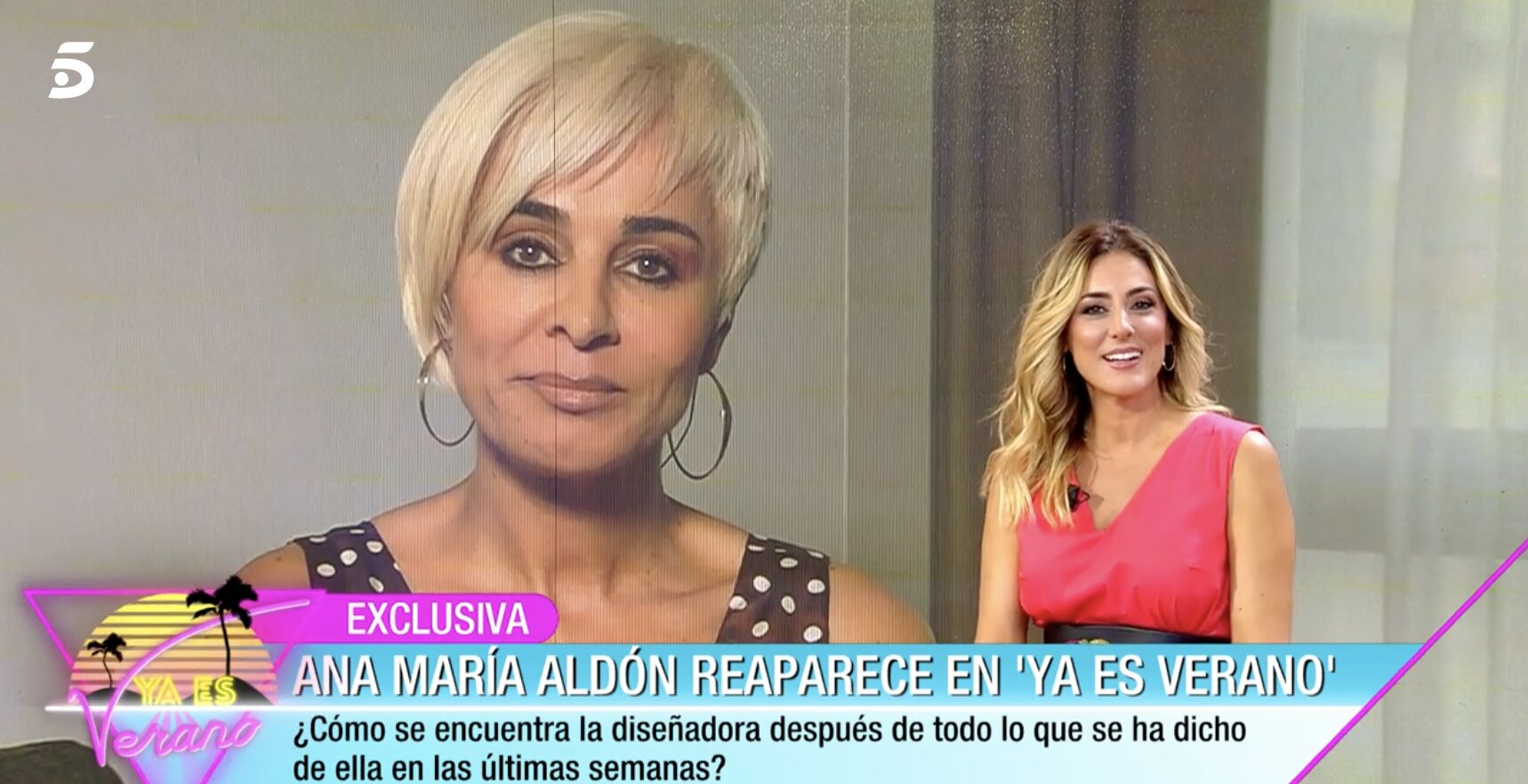 Ana María Aldón se convierte en colaboradora de 'Ya es verano' | Foto: Telecinco.es