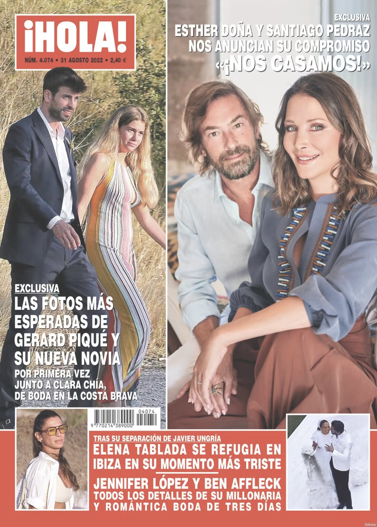 Gerard Piqué y Clara Chía en la portada de ¡Hola!