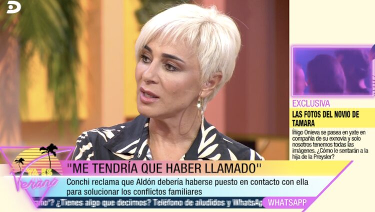 Ana María Aldón sincerándose sobre su matrimonio |Foto: Telecinco