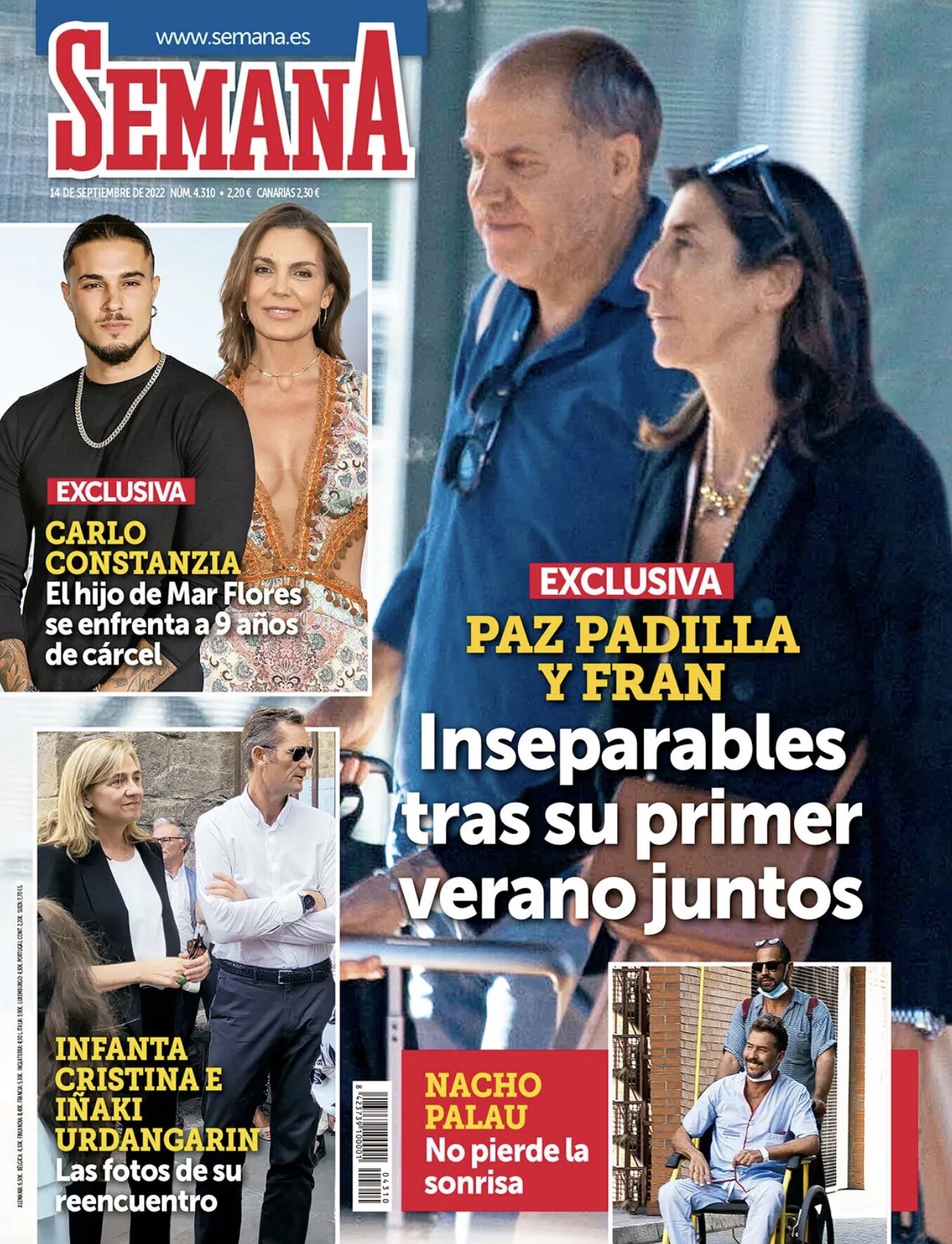Paz Padilla y Fran Medina en la portada