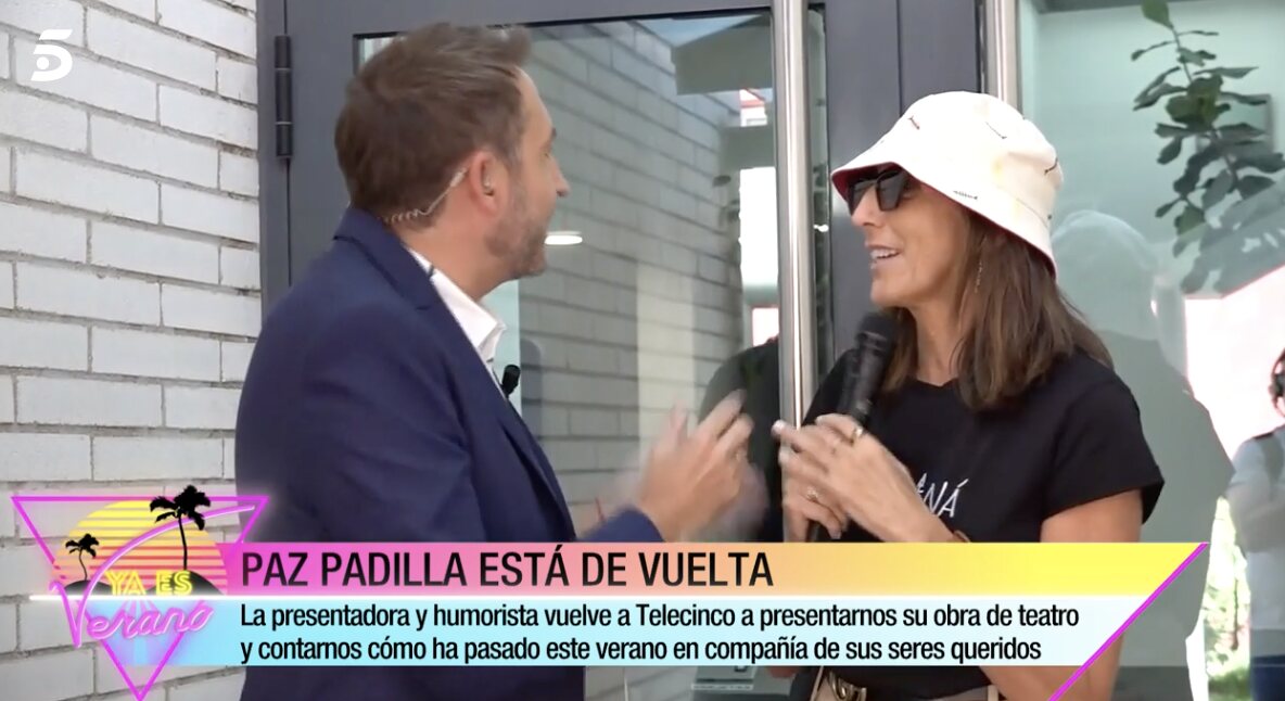 Paz Padilla, pletórica en su regreso a Mediaset | Foto: Telecinco.es