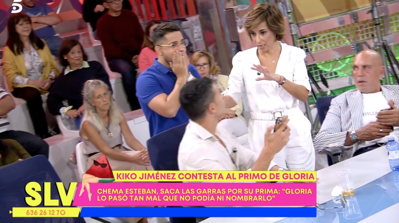 La sorpresa al leer el mensaje de Kiko Jiménez a Ana María Aldón | Foto: Telecinco.es