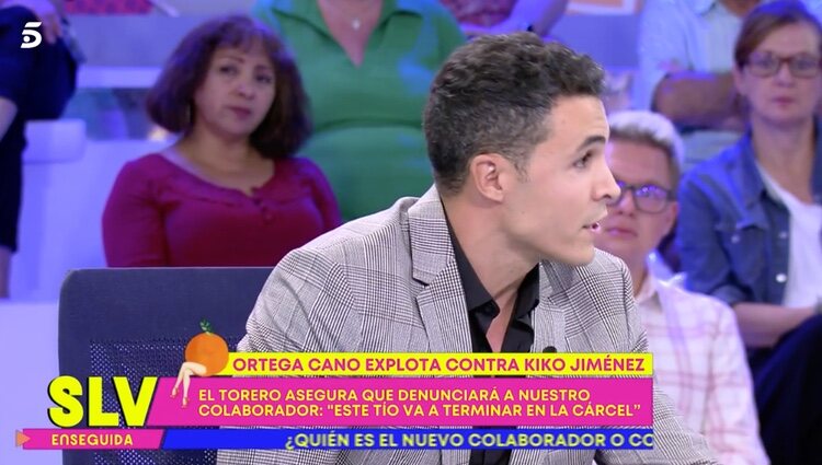 Kiko Jiménez respondiendo a Ortega Cano en 'Sálvame' |Foto: Telecinco