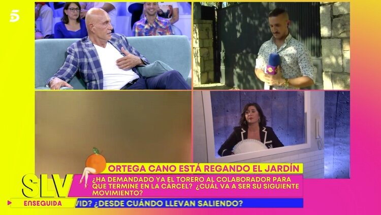 Kiko Matamoros diciendo que Ortega Cano le ha enviado un mensaje |Foto: Telecinco