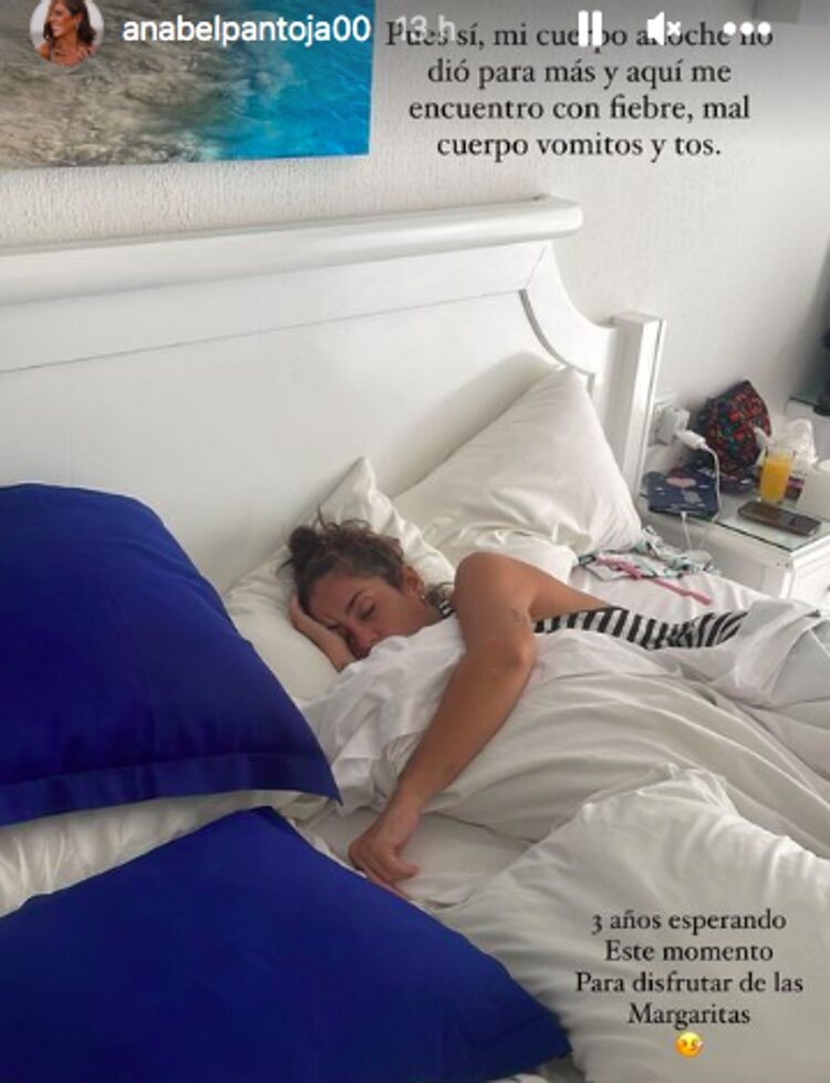 Anabel Pantoja en la cama | Instagram