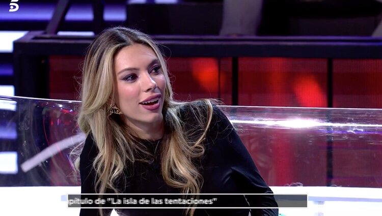 Alejandra Rubio alucinando con el nuevo tentador VIP |Foto: Telecinco