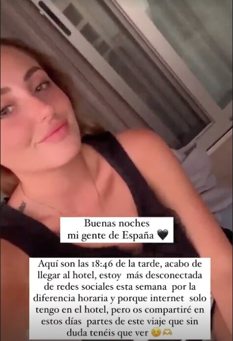 Rocío Flores en otra de sus historias de la red social |Foto: Instagram