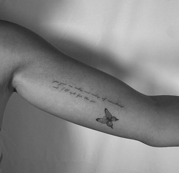 Uno de los nuevos tatuajes que se ha hecho Laura Escanes/ Foto: Instagram