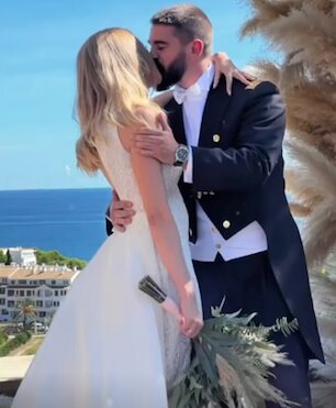Esmeralda Moya y Jaime Llopis recién casados/ Foto: Instagram
