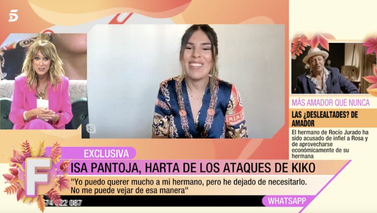 Isa Pantoja cuenta la decisión que ha tomado |Foto: Telecinco