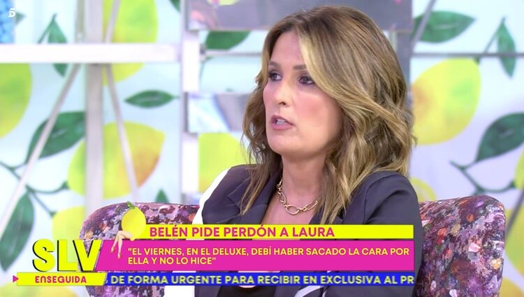 Laura Fa respondiendo a Belén Esteban |Foto: Telecinco