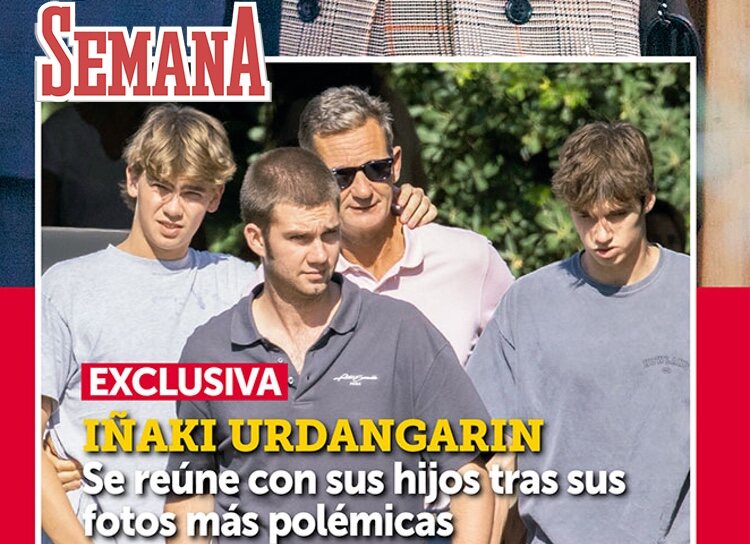 Iñaki Urdangarin con sus hijos