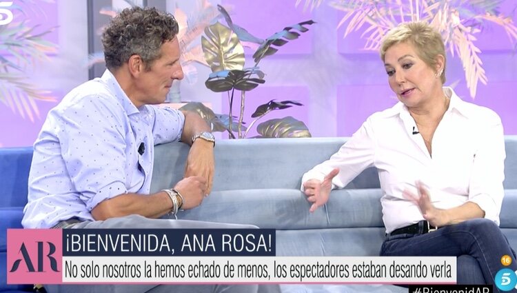 Ana Rosa con Joaquín Prat | Foto: telecinco.es