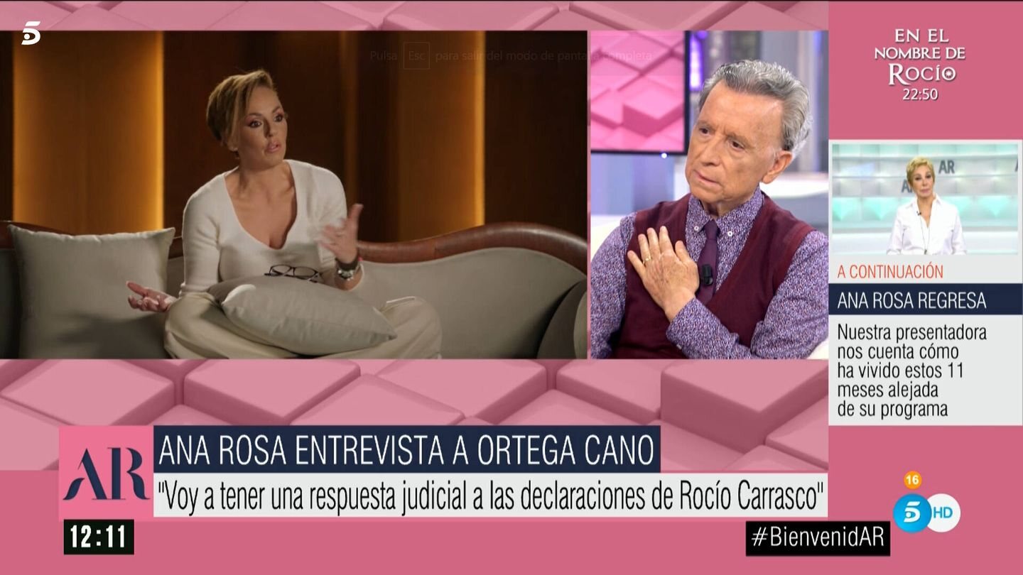Ortega Cano amenazó con demandar a Rocío Carrasco | Foto: Telecinco.es