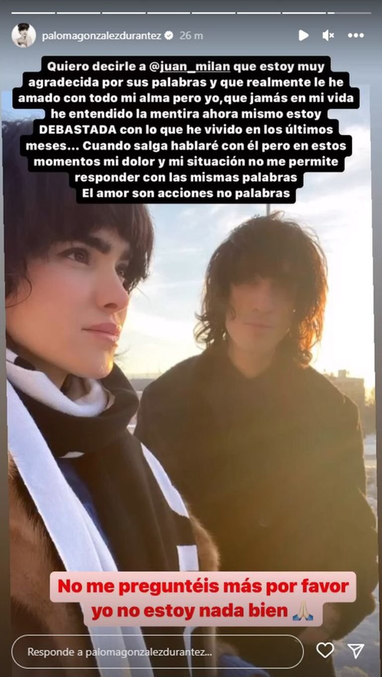Paloma manda un mensaje claro | Instagram
