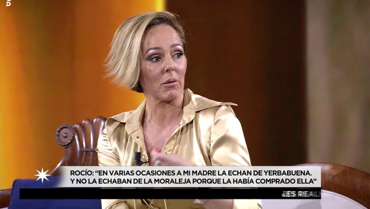 Rocío Carrasco hablando sobre el episodio de Yerbabuena |Foto: Telecinco