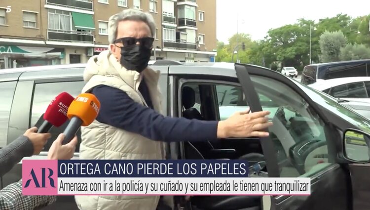 Ortega Cano estallando contra la prensa |Foto: Telecinco