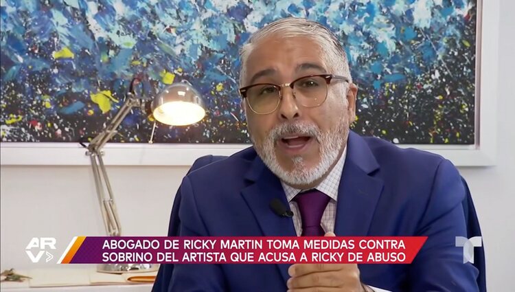 El abogado de Ricky Martin habla para Telemundo |Foto: Telemundo