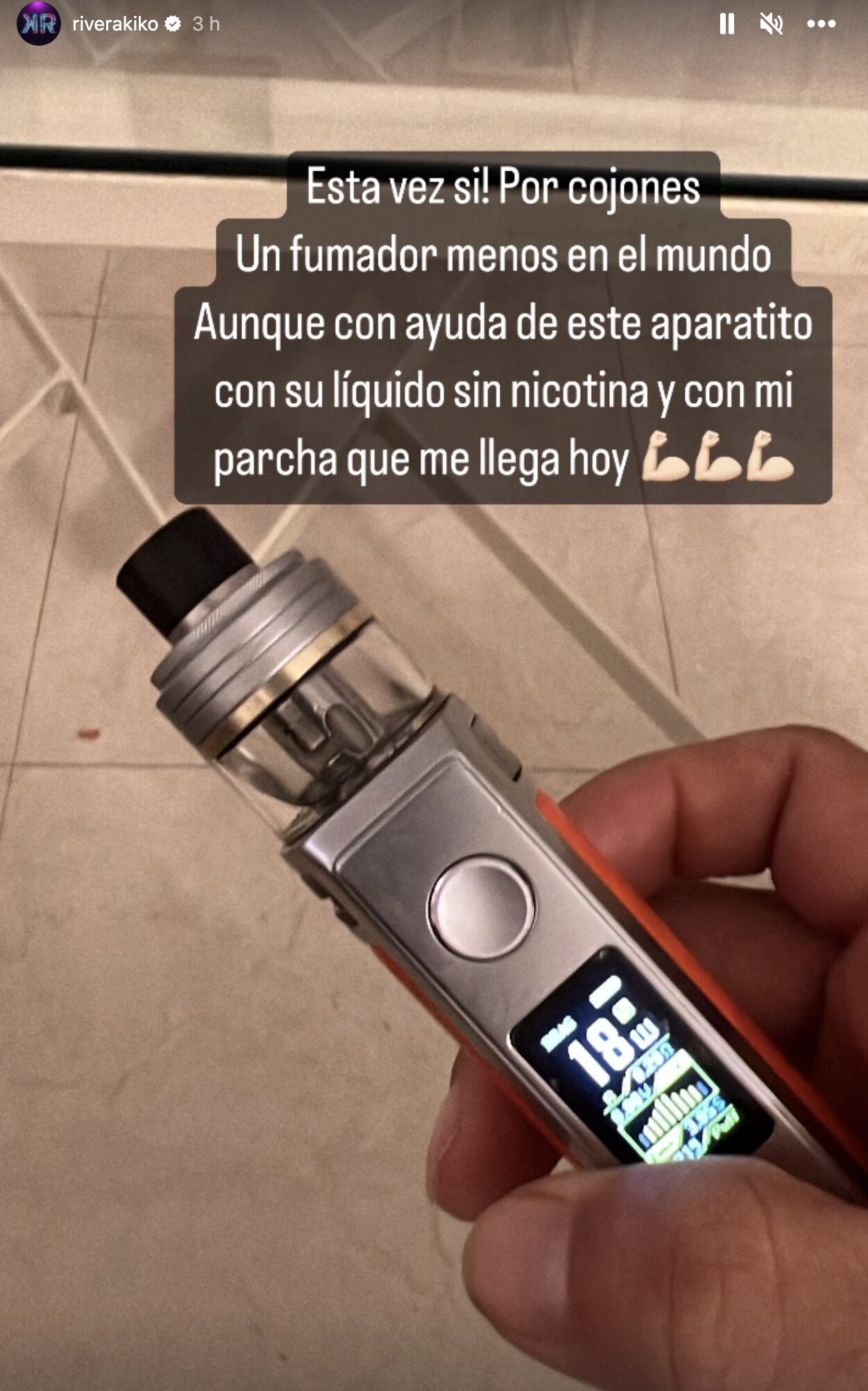 El cigarrillo electrónico | Instagram
