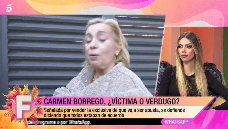Alejandra Rubio defiende a su tía Carmen Borrego/ Foto: telecinco.es