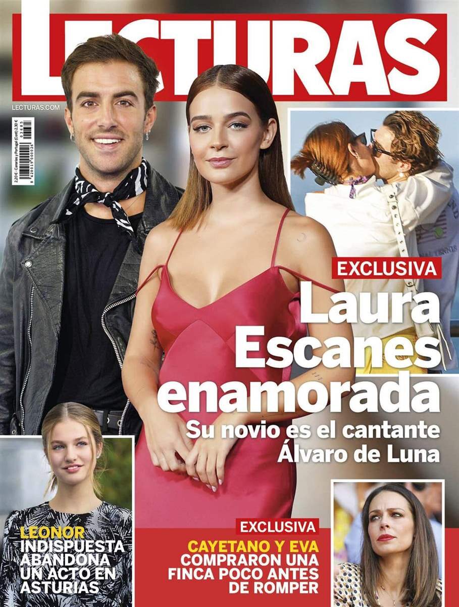 Laura Escanes besándose con Álvaro de Luna en la portada de Lecturas
