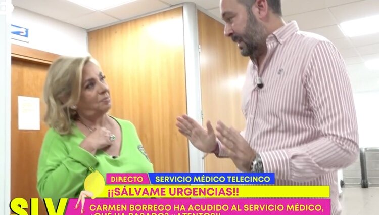 Carmen Borrego sale del servicio médico | Foto: telecinco.es