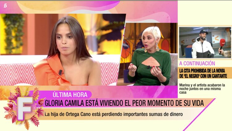 Ana María Aldón en el palto de 'fiesta' |Foto: Telecinco