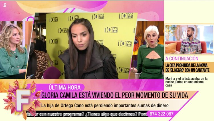 Ana María Aldón en el palto de 'fiesta' |Foto: Telecinco